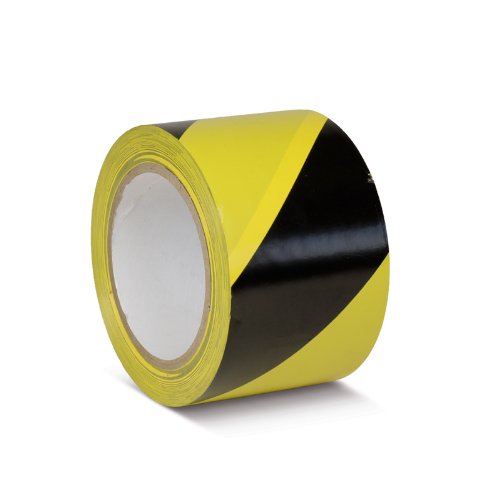 Suelo Marcar cinta adhesiva estándar negro/amarillo, KMSW07533