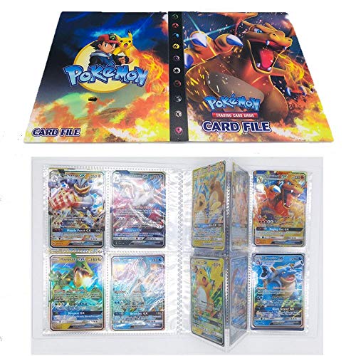 SunAurora Tarjetero Pokémon, Pokemon Album Cartas,30 páginas - Puede Contener hasta 240 Tarjetas (Charizard)