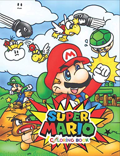 Super Mario Coloring Book: Funny Super Mario Coloring Books for Nintendo Gamer