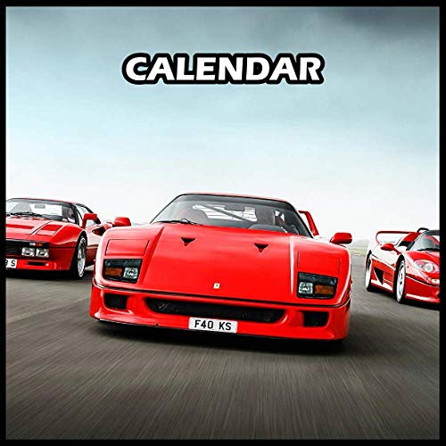 Supercar Ferrari F40 Calendar 2021 Weekly Planner Journal Notebook