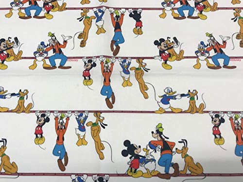 tela de disney, tela de mickey&donald 100% popelin algodón, telas infantiles, 1 metro x 140 cms, ENVIOS GRATUITOS