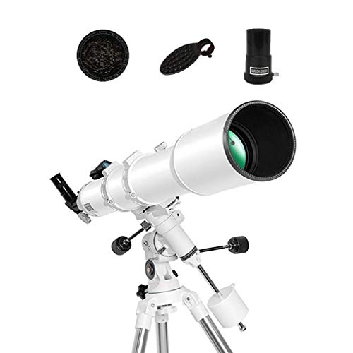 Telescopio Astronómico De 102 Mm para Niños, Refractor Espacial Ultra Claro, Cielo De Viaje, Monocular para Adultos, Regalo para Niños