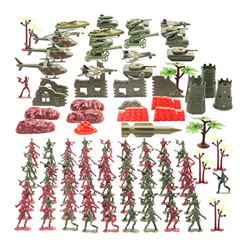THE TWIDDLERS Set Juguetes Soldados 519 Piezas | Juguete Plastico de Figuras Militares Munecos Soldaditos | Accesorios de Guerreros Militar Playmobil Niños