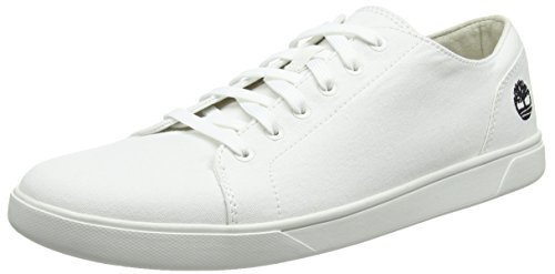 Timberland Bayham Canvas Oxford, Zapatos de Cordones Oxford Hombre, Blanco (Bright White Canvas 143), 44.5 EU