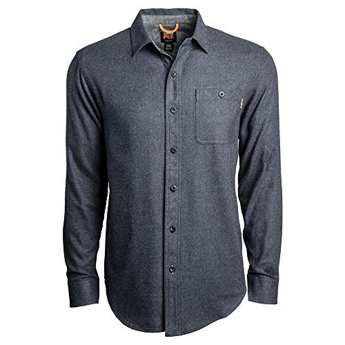 Timberland PRO Woodfort A1V49 - Camisa de trabajo de franela de peso medio para hombre - azul - Large