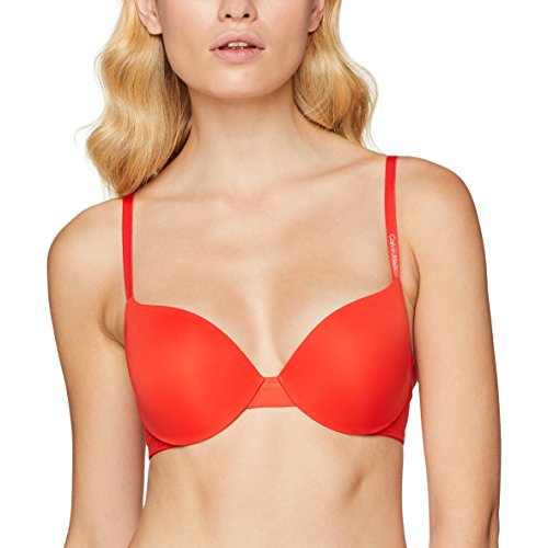 Tommy Hilfiger Lightly Lined Demi Sujetador con Aros, Rojo (Marlow Mw3), (Talla del Fabricante: 70B) para Mujer