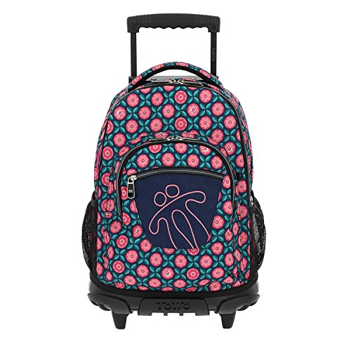 TOTTO Mochilas Escolares con Ruedas, Mochilas Grandes Infantiles Estampados - Mochilas