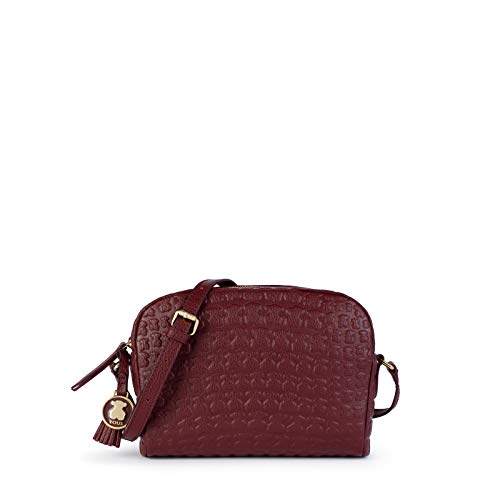 TOUS Sherton, Bolso bandolera para Mujer, Rojo (Vino 895900212), 19x14x2 cm (W x H x L)