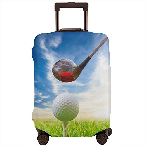 Travel Suitcase Protector,Golf Masculine Sports Clubs Decor Field Home Bathroom,Suitcase Cover Washable Luggage Cover XL