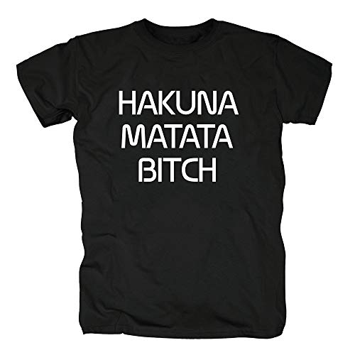 TShirt-People TSP Hakuna Matata Camiseta para Hombre M Negro