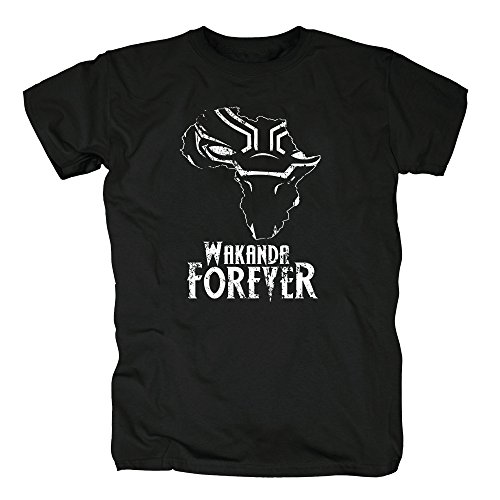 TShirt-People TSP Wakanda Africa Forever Camiseta para Hombre XL Negro