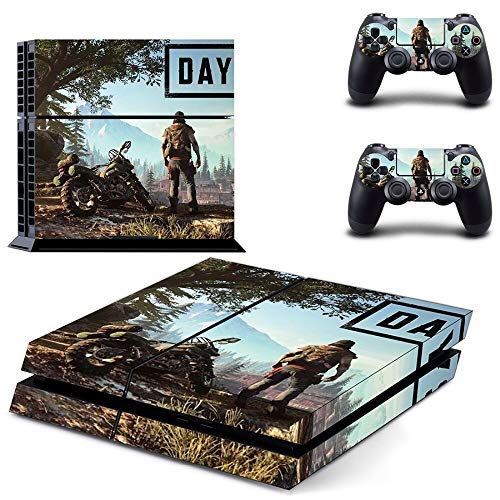 TSWEET Adhesivo de vinilo para consola Playstation 4 y 2 controladores, diseño de Game Days Gone Ps4