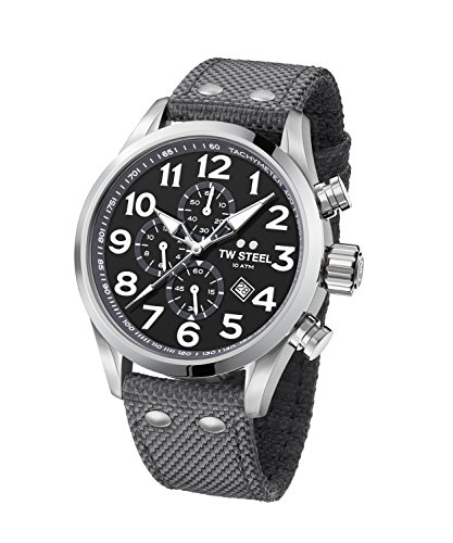 TW Steel Volante Cronógrafo XL vs14 48 mm banda textil gris UVP 299eur