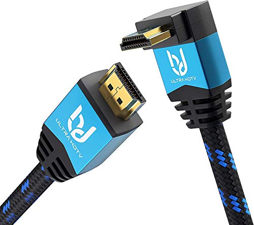 Ultra HDTV Premium – 7,5m 4K Cable HDMI 2.0b, 1x Adaptador de 270 Grados | 4K/60Hz (sin interferencias), HDR, 3D, ARC, Ethernet