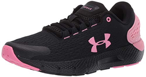 Under Armour UA GS Charged Rogue 2, Zapatillas para Correr, Calzado Deportivo De Calidad para Hombre Unisex Adulto, Negro (Black/Lipstick/Lipstick), 38 EU