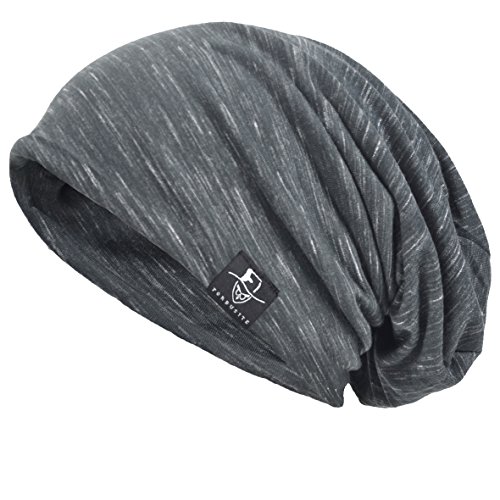 VECRY Hombre Gorros de Punto Slouch Beanie Thin Summer Cap Gorra de Calavera (Multi-Gris)