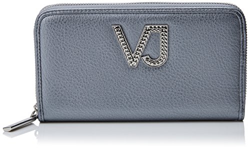 Versace Jeans Ee3vrbpc1 E70034 - Cartera para Mujer, 10.5 x 2 x 19 cm (ancho x alto x largo) Plateado Size: 10.5x2x19 cm (W x H x L)