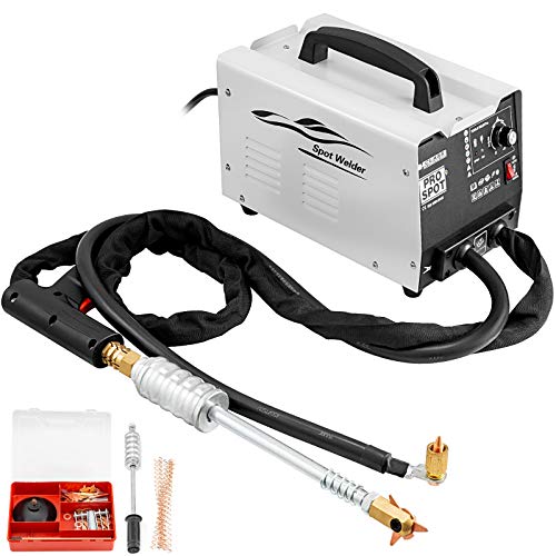 VEVOR Juego de Reparación de Abolladuras 3500 A 220 V, Extractor de Abolladuras para Coche 3500 A 220 V, con 2 Pistolas para Soldar, para Coche Herramientas de Reparación de Abolladura de Coche