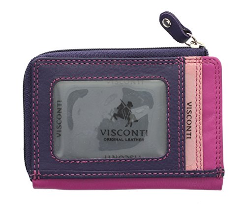 Visconti Colección Rainbow PHI PHI Monedero Delgado de Tarjetas de Crédito RB110 Baya Multi