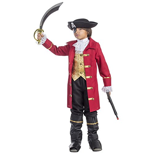 Viste a América - 795-M - Traje de Pirata para los niños - 8-10 años - 123 cm Cintura - Multicolor