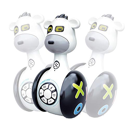 VLERHH Juguetes Bebe, Juguetes Musicales para Niños,Juguetes De Vaso De Juguete De Sonido con Música Y Luz,Juguete Educativo Temprano Regalos para Niños Niñas(6 * 6 * 13Cm),Robot Dogs