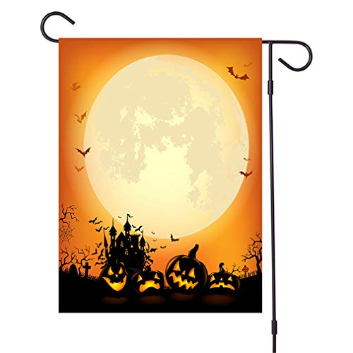 WDXLT Feliz Halloween Decoraciones De Estandartes,Calabaza Castillo Ramas Late Bandera Colgante,Interior Pared Dormitorios Decoraciones Navideñas