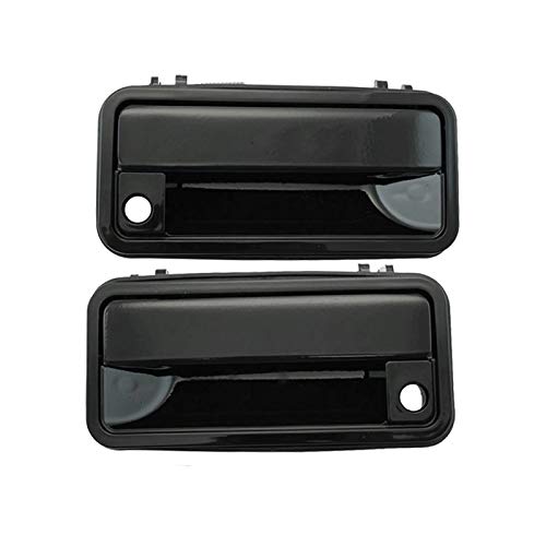 WeiYang Par Externa Exterior Exterior manija de Puerta Ajuste para Chevy GMC Pickup Truck Suburban C1500 2500 3500 Conductor y Lado del Pasajero (Color : Black)