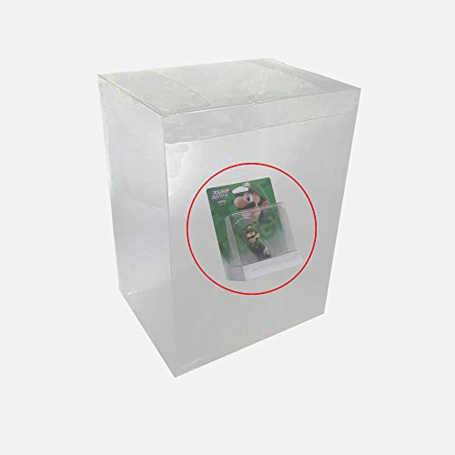 WiCareYo Caja Protectora Estuche Protectora de plástico Transparente para Figuras de Vinilo de la Serie Super Smash Bros para Amiibo