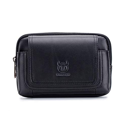 Xieben Paquete De Cintura De Cuero Vertical Estuche para Cinturón para Hombre Mujer Titular De Clip Bolsa Se Viaje Al Aire Libre Bolsa De Fanny Bolsa De Teléfono Celular iPhone 8/8 Plus Negro