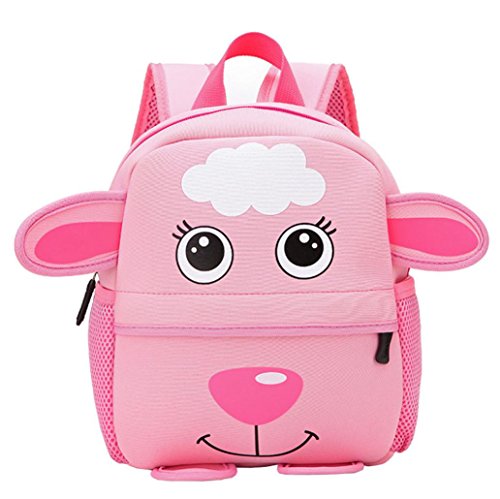 XINANTIME_Bolso Escuela Bolso Escolar Dibujos Animados Infantil Viaje Mochila para Guardería Primaria Niño Niña (26cm (L) * 32 (H) * 10cm (W), Cabra Grande)