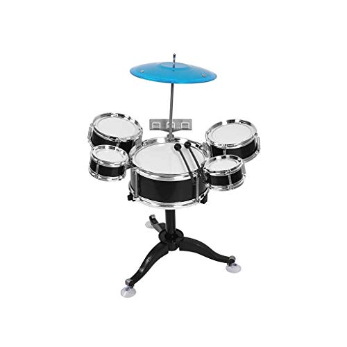 XINRUIBO Tambores de Tambor niños sopla Instrumentos Musicales Música Entrenamiento de música Jazz Drum Gifts Boys and Girls Beat Toys Tambor electronico (Color : Black, Size : A)