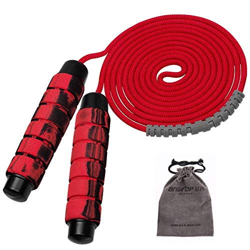 Yuccer Cuerda de Saltar de Velocidad, Ajustable 3M Cuerda para Saltar con Dos Bloques de Hierro de 80 g para Ejercicio, Pérdida de Peso, Entrenamiento de Resistencia, Cardio, Ejercicio de Salto