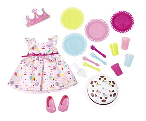 Zapf Baby Born Deluxe Partytime Estuche de Juego de muñeca - Accesorios para muñecas (Estuche de Juego de muñeca, 3 año(s), Multicolor, 43 cm, Chica, 43 cm)