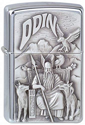 Zippo 1300097 Nr. 200 Viking Odin - Mechero con Relieve