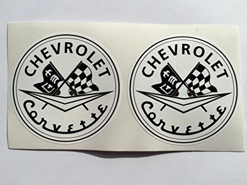 2 calcomanías troqueladas para Chevrolet Corvette C1.