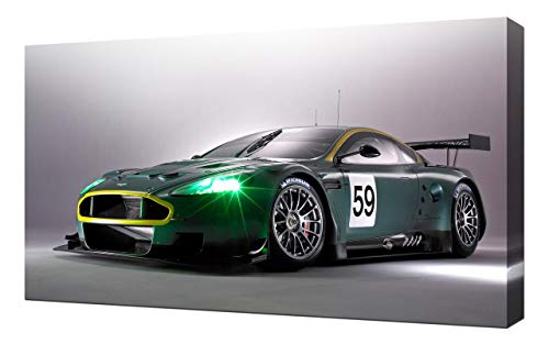 2005 Aston-Martin-DBR9-V1-1080 - Lienzo impreso artístico para pared, diseño de Aston-Martin-DBR9-V1-1080