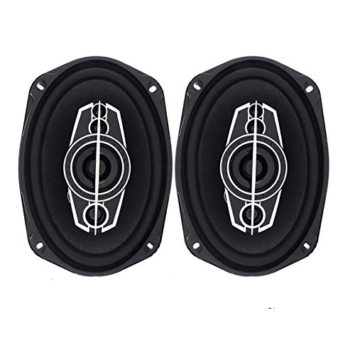 2pcs / lot 6x9 pulgadas 1000W 5 vías del coche del altavoz coaxial el vehículo auto música estéreo de altavoces de gama completa de frecuencias altavoces de alta fidelidad de coches ( Color : Black )