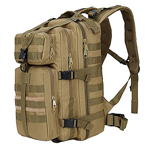 35L de gran capacidad al aire libre expansible militar táctica mochila impermeable viaje senderismo trekking trepando escalada caza bolsa portátil kaki