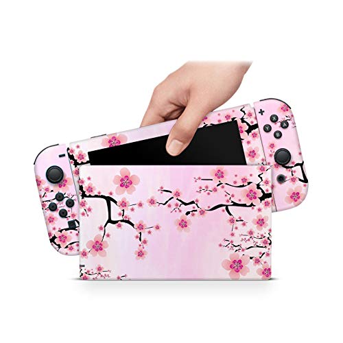 46 North Design Switch Skin, Misma Calidad Que La Calcomanía Para Automóvil, Flor Tradicional Fantasía Rosa Jardín Japonés Famosa Sakura, Alta Calidad, Duradero, Sin Burbujas, Fabricado En Canadá