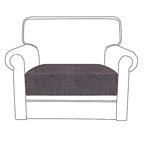 78Henstridge - Funda para cojín de sofá de licra y poliéster, funda elástica protectora de sofá, poliéster, Gris, 1 Seat