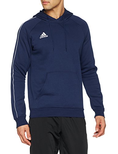 adidas CORE18 Hoody Sudadera con Capucha, Hombre, Azul (Azul/Blanco), XL