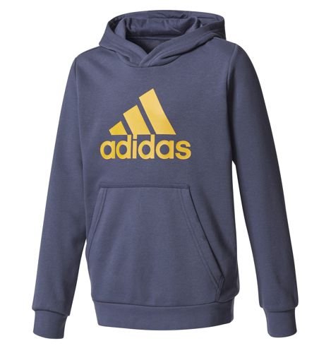 Adidas Yb Logo Sudadera Niño, Azul (Azul/Naranja), 128