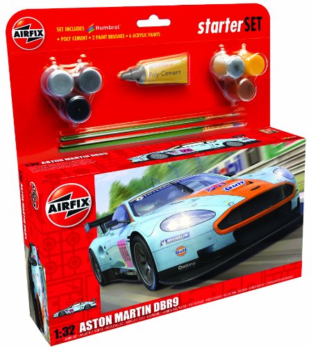 Airfix - Kit Grande con Pinturas, Coche Aston Martin DBR9 (Hornby A50110)