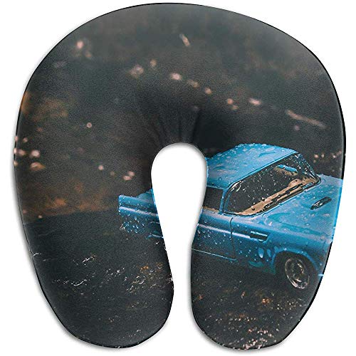 Almohada De Cuello En Forma De U,Almohadas De Viaje,Cojin Cervical,Azul Diecast Car Model Toy Head Relax Almohada En Forma De U,Almohada De Vuelo para El Descanso