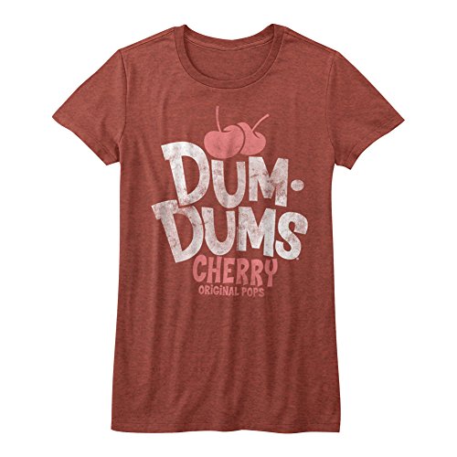 American Classics Dum dum el azúcar dulce caramelo con palo cereza hace estallar originales camiseta para niñas Medio Rojo