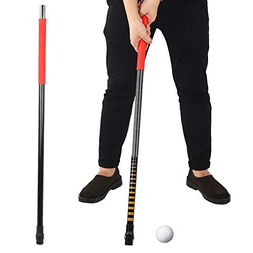 Andraw Herramienta de Entrenamiento de Golf, Palo de práctica de Swing, Palo de Goma de Metal de 94 cm / 99 cm para Golfista Profesional de Campos para(Professional Edition)