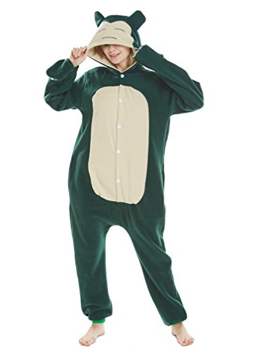 Animal Cosplay Disfraces Onesies Pijama Halloween Fiesta Unisex-Adulto Ropa de Dormir Kigurumi Mascarada Snorlax XL