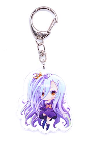 Anime Domain Llavero de NO Game NO Life con Chibi fugure (Shiro)