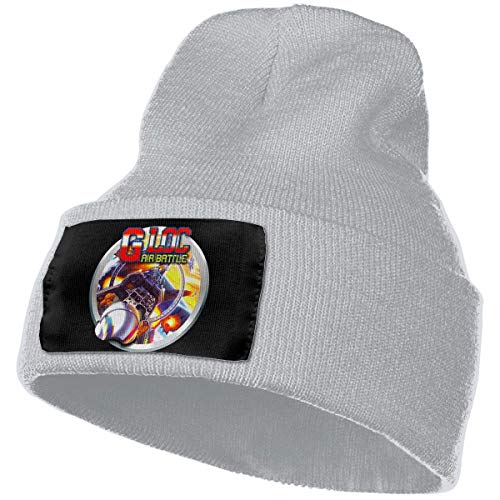 AOOEDM Hombres y mujeres G-Loc Air Battle Skull Beanie Sombreros Gorros de punto de invierno Sombrero de esquí suave y cálido Negro