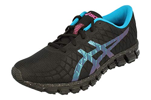 Asics Gel-Quantum 180 4 Hombre Running Trainers 1021A147 Sneakers Zapatos (UK 7 US 8 EU 41.5, Black Island Blue 001)